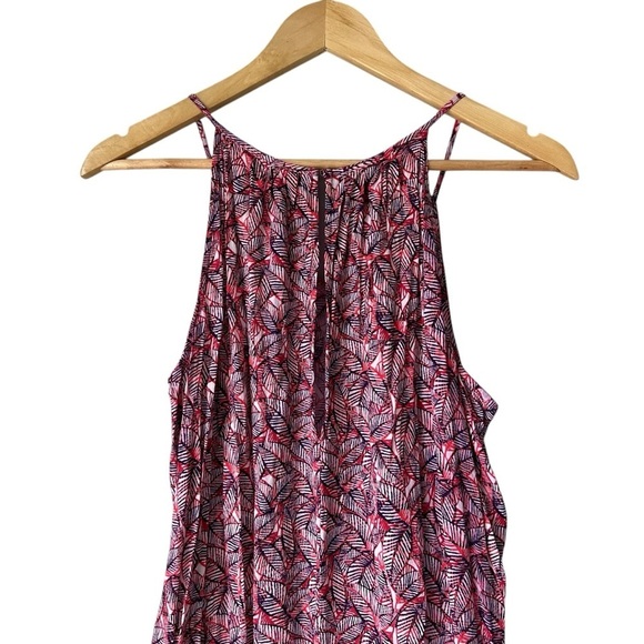 GAP Sleeveless Print Lightweight Halter Jumper Romper, XL - Picture 11 of 16